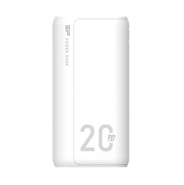 Преносима батерия Silicon Power QS15, 20000 mAh, бял