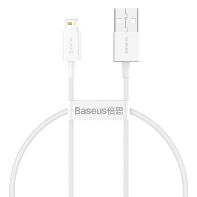 USB кабел Superior Series, Baseus USB към Lightning, 2.4A, 25см