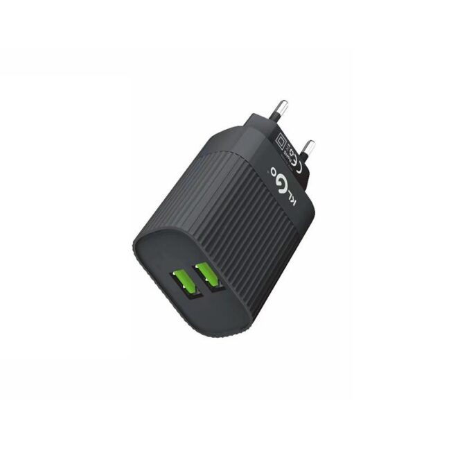 Адаптер/Зарядно за смартфон KLGO KC-200, 2xUSB, 2.4A