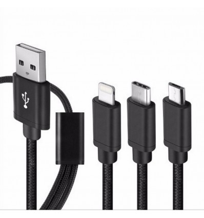 Usb Кабел за зареждане на смартфони 3в1 KLGO S-687