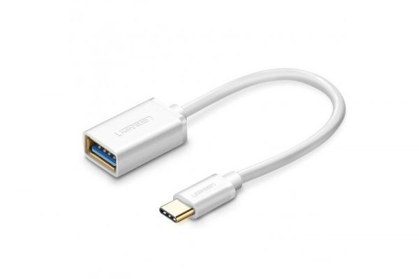 Адаптер USB-C 3.0 UGREEN OTG (БЯЛ)