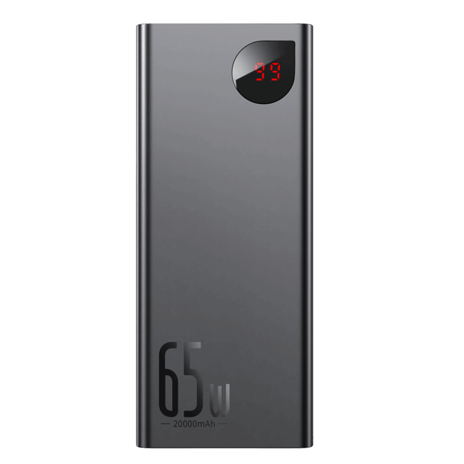 Преносима батерия Baseus Adaman Metal 20000mAh PD QC 3.0 65W 2xUSB + USB-C + micro USB 