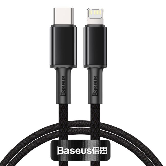 USB кабел Baseus High Density Braided, Type-C към Lightning, PD, 20W, 1m