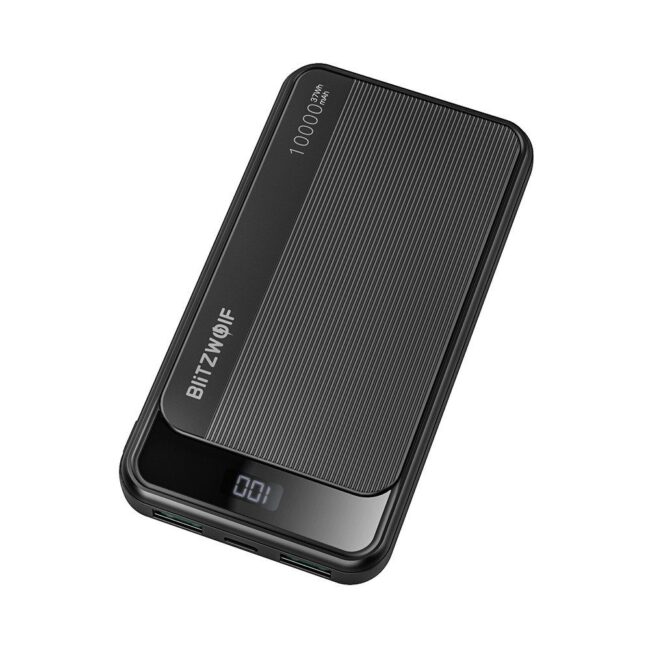 Преносима батерия Blitz Wolf BW-P12 ,10000mAh, QC 3.0, PD, 3A, 22.5w (черен)