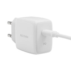 Зарядно устройство 25W PD Ricomm RC251 EU, 1xUSB-C + 2.1m USB-C кабел