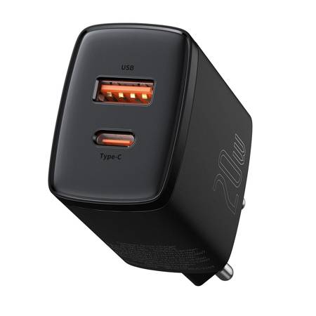 Адаптер/Зарядно за смартфон Baseus Compact, QC, USB, USB-C, 20W