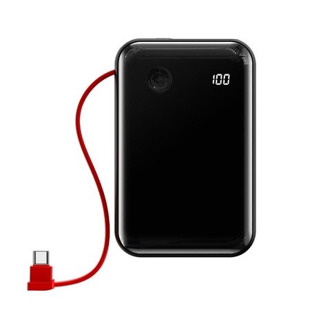 Преносима батерия Baseus Mini S Digital Display 3A, 10000mAh (с кабел Type-C)