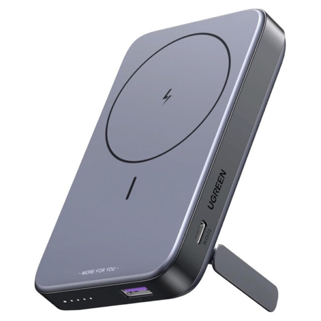 Преносима батерия UGREEN Power Bank 10000 mAh, 20W, Magnetic Wireless, графит
