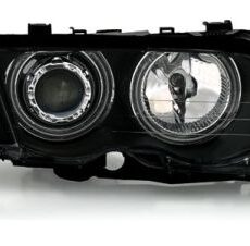 Кристални фарове за BMW E46 седан (1998-2001) - черни с CCFL