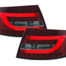 Диодни стопове за Audi A6 4F седан (2004-2008) - Лайтбар дизайн с опушен мигач