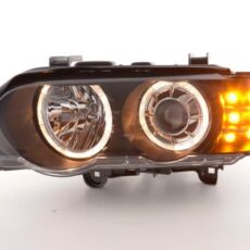 Кристални фарове за BMW X5  (1999-2003) - черни с диодни мигачи