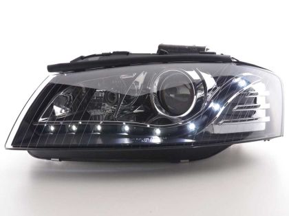 Кристални фарове DAYLINE AUDI A3 (2003-2008) - черни