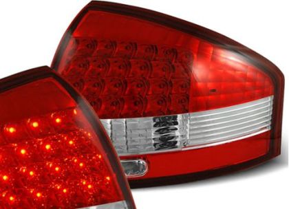 Диодни стопове за AUDI A6 седан (1997-2004) - червени