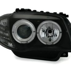 Кристални фарове за BMW E87 / E81 Angel Eyes (2004-2011) - черни