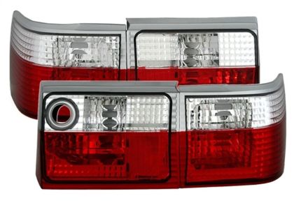 Кристални стопове AUDI 80 B3 (1986-1991) / B4 combi (1991-1996) - червени / хром