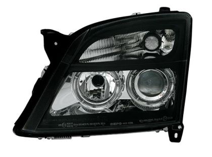 Кристални фарове за OPEL VECTRA C (02-05) - черни