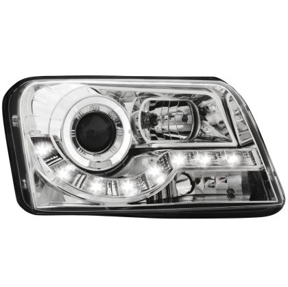 Кристални фарове FIAT PANDA (03-09) - хром