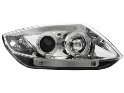 Кристални фарове Angel Eyes BMW Z4 (03-09) - CCFL хром