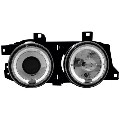 Кристални фарове Angel Eyes BMW E32 / E34 (89-95) - хром