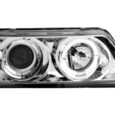 Кристални фарове ANGEL EYES CRX (90-91) с 1 ринг и лупа  - хром