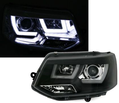 Кристални фарове VW TRANSPORTER T5 (2009+) - черни