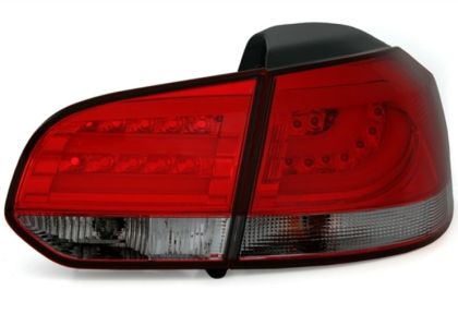 Диодни стопове VW GOLF 6 ледбар - опушен мигач