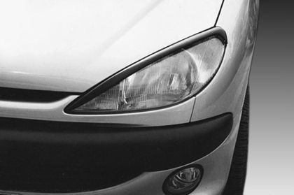 Вежди за фарове за Peugeot 206 - черни