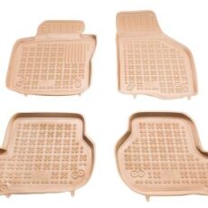 Гумени стелки за VW Golf 5 / Golf 6 / Jetta / Seat Leon (2004-2012) / Sirocco / Octavia 2 (2004-2013)  - тип леген бежови