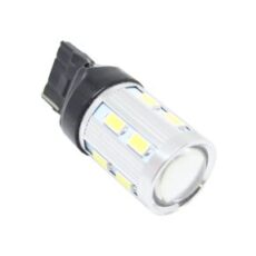Диодна крушка тип T20 CANBUS с 16 SMD диода и лупа 5630 единична светлина оранжева
