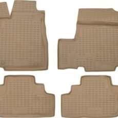 3D Гумени стелки за HONDA CR-V III (2007-2012) - бежови - 4pcs.