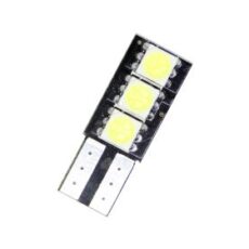 Лед крушки тип T10 с 3 SMD диода от една страна - Canbus