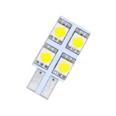 Лед крушки тип T10 с 4 SMD диода от едната страна