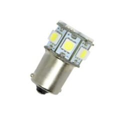 Диодна крушка тип BA15S с 13 SMD диода единична светлина Бяла