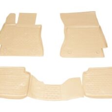 3D Гумени стелки за MERCEDES S-Class W221 (2005-2013) - бежови 4pcs.
