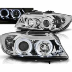 Кристални фарове за BMW E90 (2005-2009) - хром