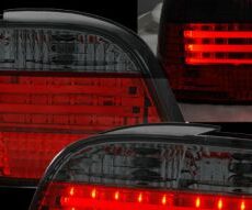 Диодни стопове с 3 светещи ленти BMW E38  (1994-2001) - черен хром