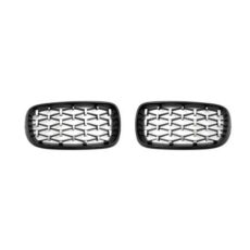 Решетки за BMW X5 F15 / X6 F16 (2013+) - Гланц - Diamond design - хром / черно