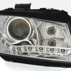 Кристални фарове за Audi A3 (2003-2008) - хром