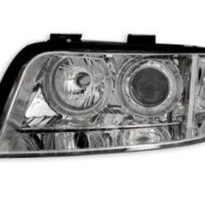 Кристални фарове за Audi A6 (1997-2001) - хром