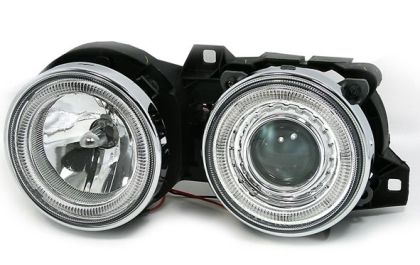 Кристални фарове за BMW E30 (87-90) - хром