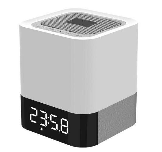 Bluetooth колона с часовник - светеща