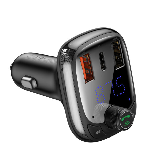 Bluetooth трансмитер MP3 плейър Baseus T Shaped S-13 Black OS