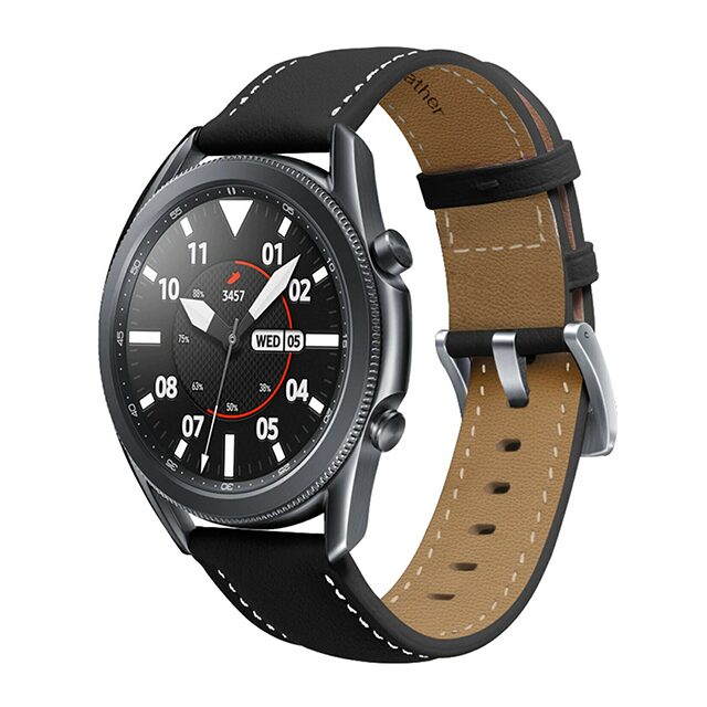 Кожена каишка Leather Premium Strap за Smart Watch, 22мм