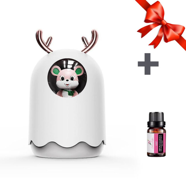 Ултразвуков овлажнител за въздух Ice Mouse + ПОДАРЪК Етерично масло