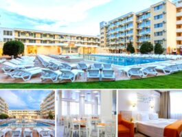 Оферта Юни в Слънчев бряг! Нощувка на човек на база All inclusive + басейн от хотел Гардън Невис