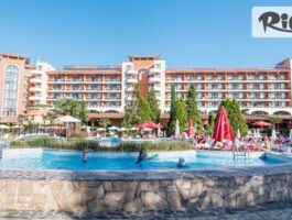 Специална оферта за ТОП сезон в Слънчев бряг! Нощувка на база All Inclusive за до трима + басейн, шезлонг и чадър + анимация и дете до 12.99 г. Безплатно, от Хотел Хризантема 4*