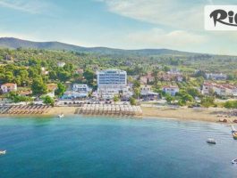 Специална оферта за Ранни записвания за почивка на първа линия в Ситония, Халкидики през лятото! 7 Ultra All Inclusive нощувки в Elinotel Sermilia Resort 5* + басейн, чадъри и шезлонги на плажа