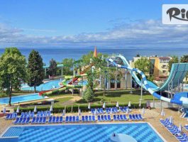 Специална оферта за Промо Оферта за Почивка на брега на морето в Несебър! All Inclusive нощувка + Басейни, Аквапарк, шезлонг и чадър на плажа, от Sol Nessebar Palace 5*