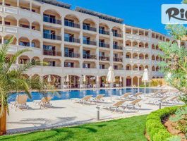 Специална оферта за ТОП сезон в Приморско! All Inclusive нощувка + чадър и шезлонг на плажа, басейни и анимация + дете до 13.99 г. Безплатно, от Хотел Белведере Александрия Клуб 5*