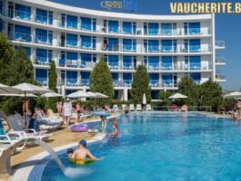 Ваучер оферта за - 20% отстъпка до 30.04.2025г. All Inclusive + външен плувен басейн, фитнес, интернет и АНИМАЦИЯ от хотел Куин Нели, Приморско на 200м от плажа